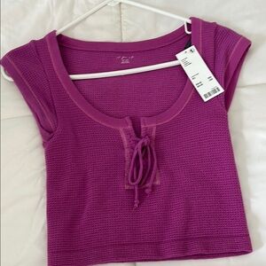 Urban Outfitters Women’s Magenta Top